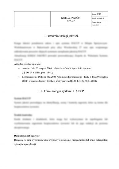Restauracja chorwacka - Księga HACCP + GHP-GMP dla restauracji chorwackiej 2