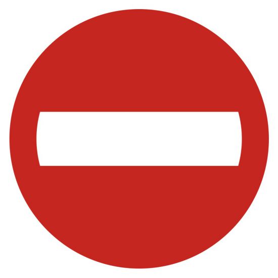 Znak - zakaz wjazdu