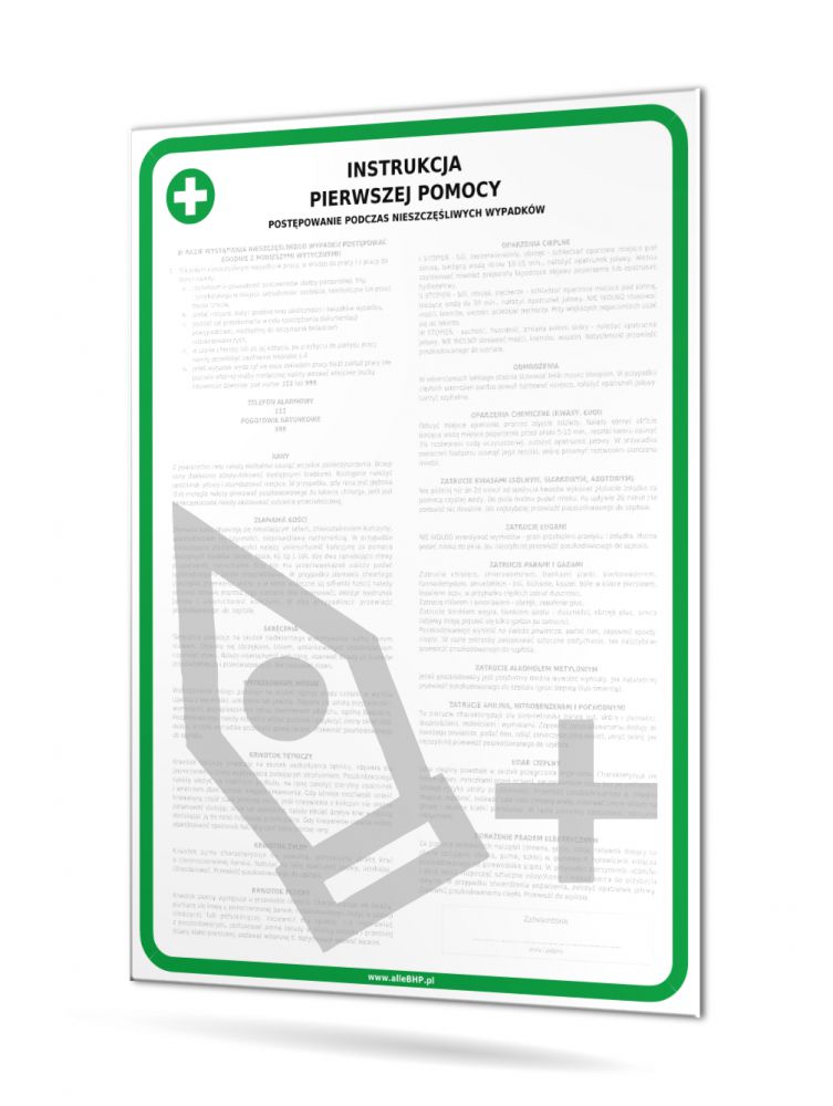 Rozszerzenie/przebudowa zakupionej instrukcji pierwszej pomocy