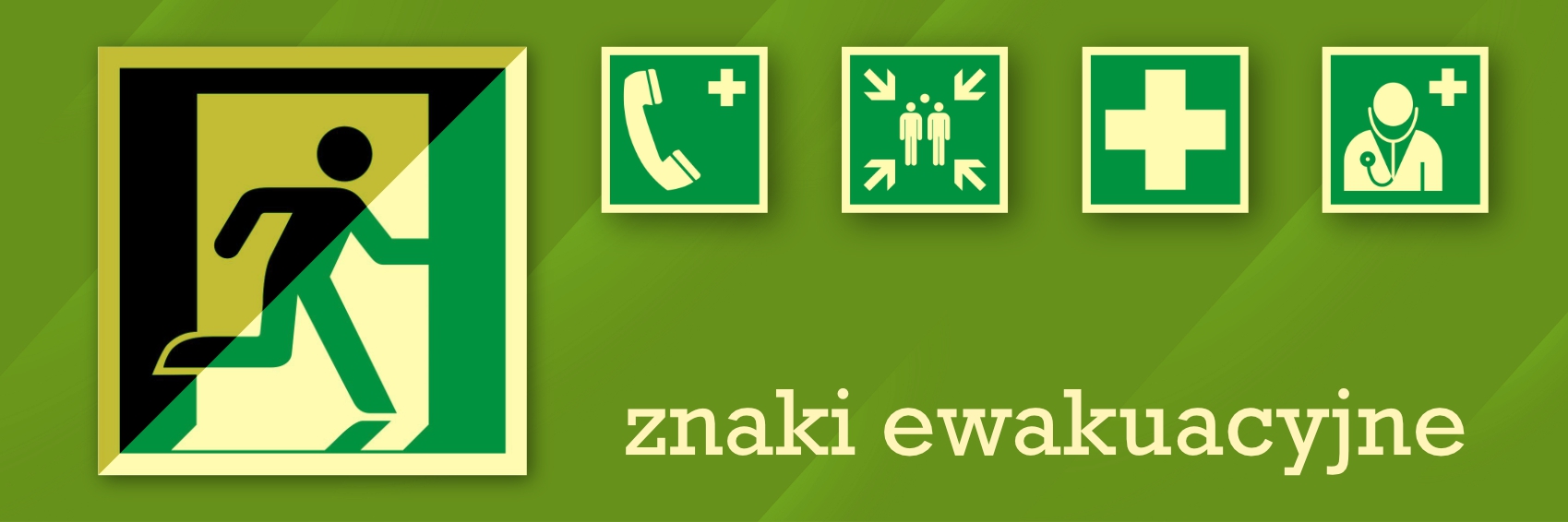 Znaki ewakuacyjne wg ISO 7010 i PN-92