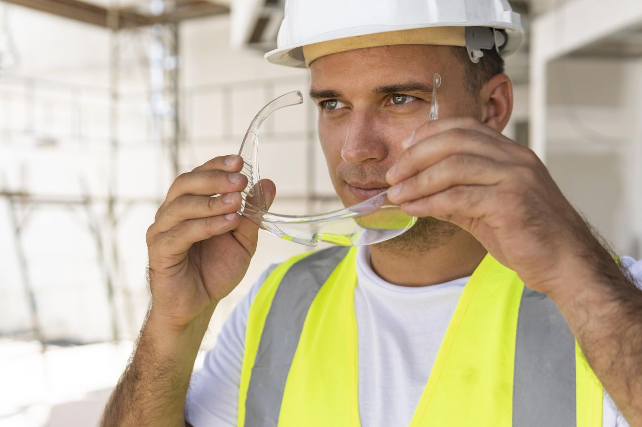 Ochrona słuchu, wzroku i układu oddechowego na placu budowy