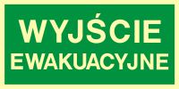 Znak wyjście ewakuacyjne