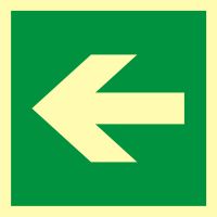 Znak kierunek drogi ewakuacyjnej 2