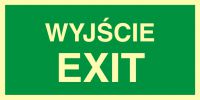 Znak wyjście exit