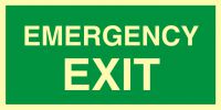 Znak emergency exit