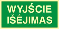 Znak wyjście - Isejimas