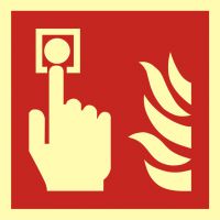 Znak alarm pożarowy