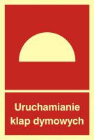 Znak uruchamianie klap dymowych