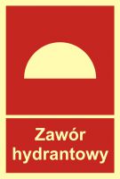 Znak zawór hydrantowy
