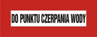 Znak do punktu czerpania wody