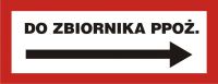 Znak do zbiornika ppoż. w prawo