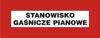 Znak stanowisko gaśnicze pianowe