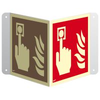 Znak przestrzenny 3D alarm pożarowy przestrzenny