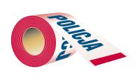 Taśma typ T/P - Jednostronna dł 100 mb szer. 8,5 cm - POLICJA