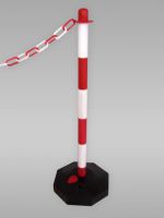 Słupek do łańcucha z tworzywa sztucznego - wys. 90 cm