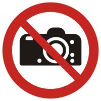 Znak zakaz fotografowania