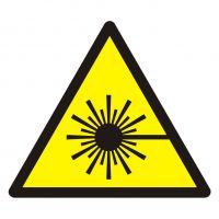 Znak ostrze偶enie przed wi膮zk膮 laserow膮