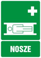 Znak nosze z opisem