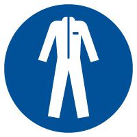 Znak nakaz stosowania odzieży ochronnej