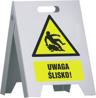 Stojak ze znakami - potykacz (dowolna grafika) - mega 60 x 100 cm