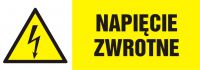 Znak napięcie zwrotne - poziomy
