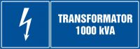 Znak transformator 1000 kVA - poziomy
