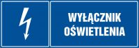 Znak wyłącznik oświetlenia - poziomy