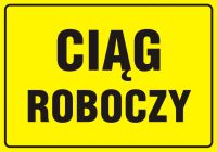 Znak ci膮g roboczy
