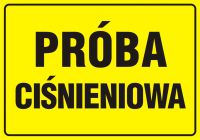 Znak próba ciśnieniowa