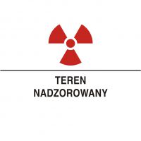 Znak ostrzegawczy do oznakowania terenu nadzorowanego