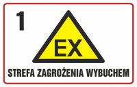 Znak strefa zagrożenia wybuchem 1