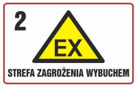 Znak strefa zagrożenia wybuchem 2