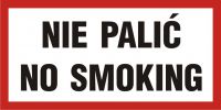 Znak nie palić - No smoking