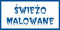 Znak świeżo malowane