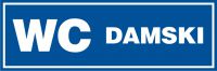 Tabliczka WC damski toaleta damska