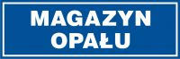 Tabliczka magazyn opału