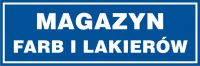 Tabliczka magazyn farb i lakier贸w