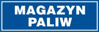 Tabliczka magazyn paliw