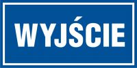 Tabliczka wyj艣cie 2