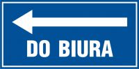 Tabliczka do biura w lewo