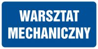 Tabliczka warsztat mechaniczny