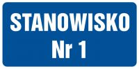Tabliczka stanowisko nr 1