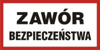 Tabliczka zaw贸r bezpiecze艅stwa
