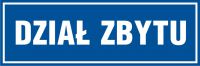 Tabliczka dzia艂 zbytu 2