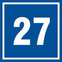 Tabliczka numer 27