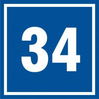 Tabliczka numer 34