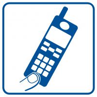Znak telefon komórkowy