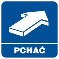 Znak pchać 4
