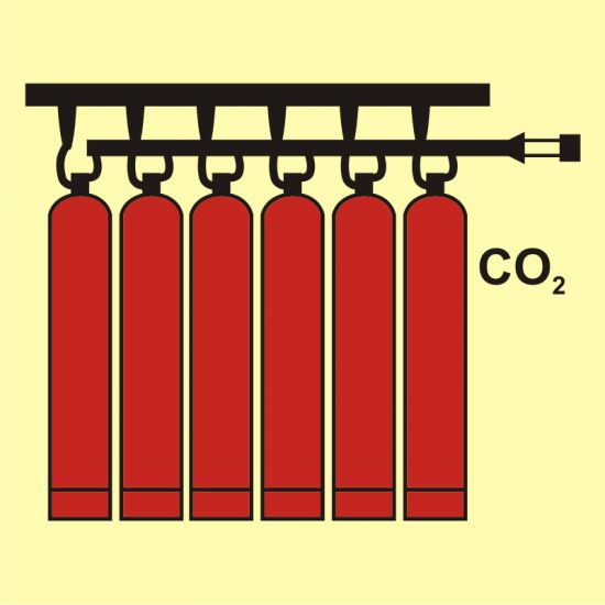 Znak morski - bateria butli CO2