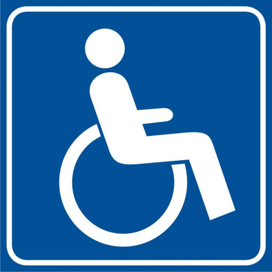 Piktogram - droga dla niepełnosprawnych